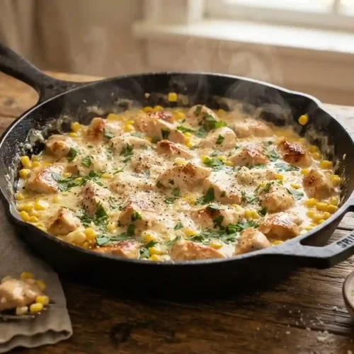 Garlic Parmesan Chicken Corn Skillet 5 Garlic Parmesan Chicken Corn Skillet