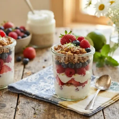 Gluten-Free Coconut Lime Berry Parfait Cups 5 Gluten-Free Coconut Lime Berry Parfait Cups