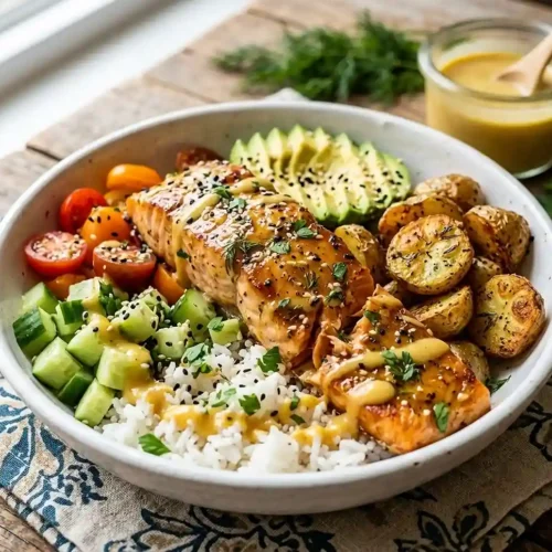 Honey Mustard Salmon Potato Bowls 5 Gluten-Free Honey Mustard Salmon Potato Bowls