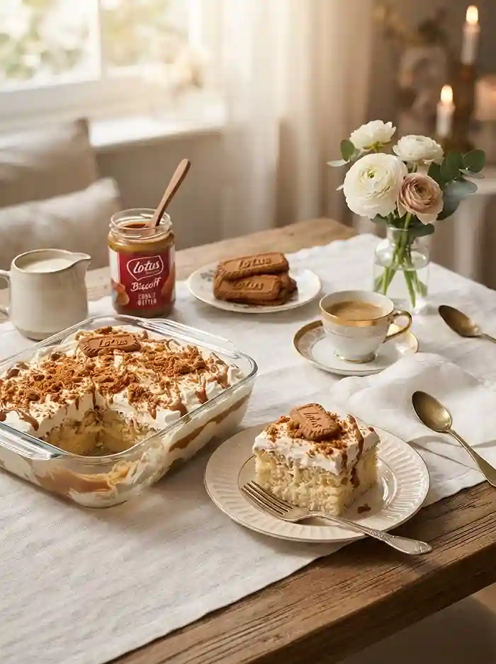 Gluten-Free Lotus Milk Cake 4 Gluten-Free Lotus Milk Cake with Biscoff