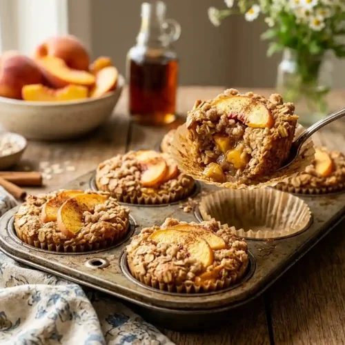 Gluten-Free Peach Cobbler Oatmeal Cups 5 Gluten-Free Peach Cobbler Oatmeal Cups