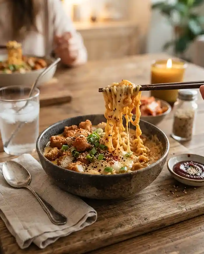 Buldak Carbonara Spicy Chicken Ramen 4 Gluten-Free Spicy Ramen