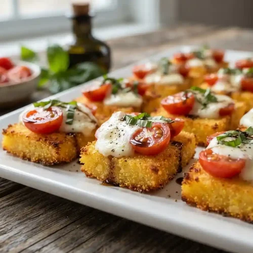 Gluten-Free Tomato Mozzarella Polenta Bites 5 Gluten-Free Tomato Mozzarella Polenta Bites