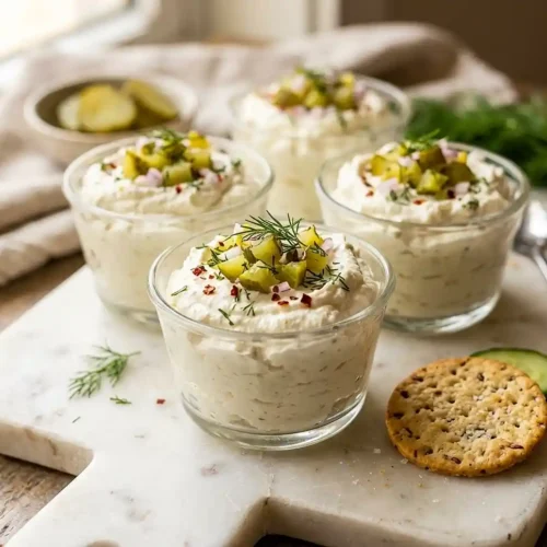 Gluten-Free Whipped Feta Pickle Dip Cups 5 Gluten-Free Whipped Feta Pickle Dip Cups