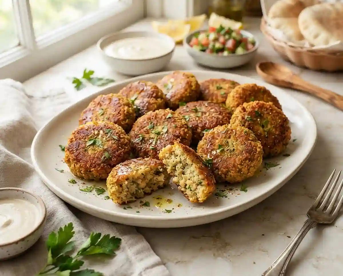 Gluten-Free falafel with canned chickpeas