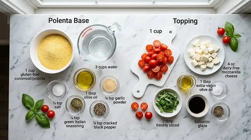 Gluten-Free Tomato Mozzarella Polenta Bites 2 Gluten-Free polenta bites