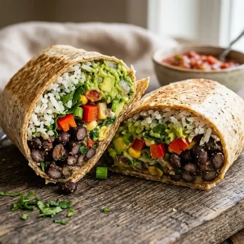 Gluten-Free vegetarian black bean burrito recipe​