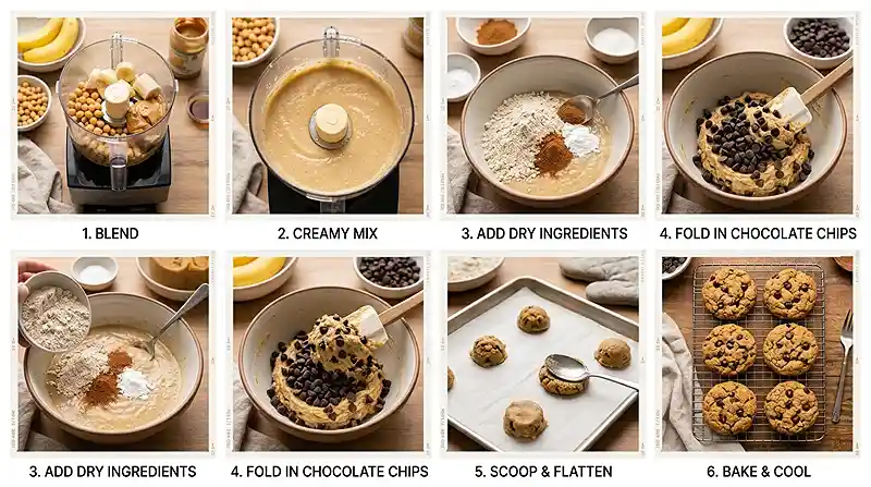 Gluten-Free banana chickpea cookies 3 Healthy Banana Cookies