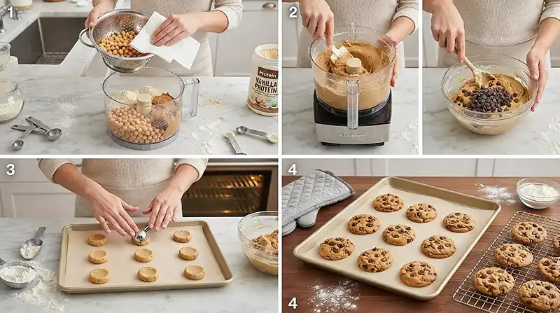Chickpea Protein Cookies 3 High Protein Gluten-Free Chickpea Cookie Recipe