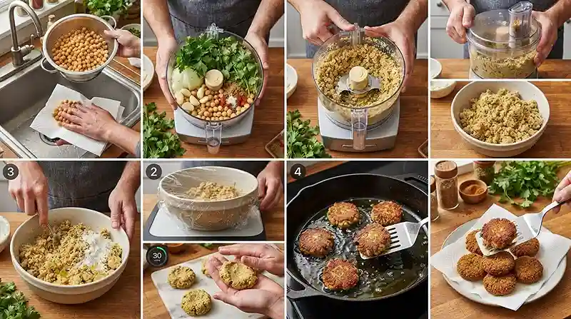 Gluten-Free falafel with canned chickpeas 3 How to Make Falafel with Canned Chickpeas