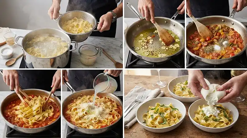 How to Make Gluten-Free Pappardelle Burrata Pasta