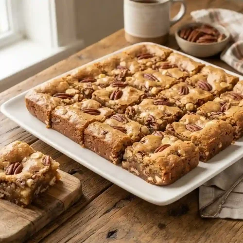 Maple Pecan Blondie Bars 5 Maple Pecan Blondie Bars
