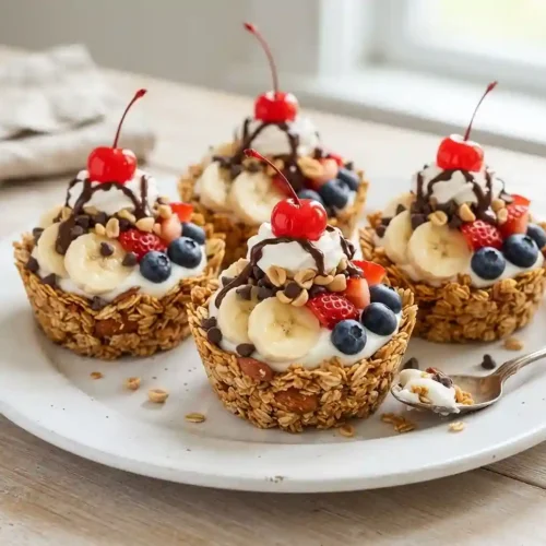 No-Bake Banana Split Granola Cups 5 No-Bake Banana Split Granola Cups