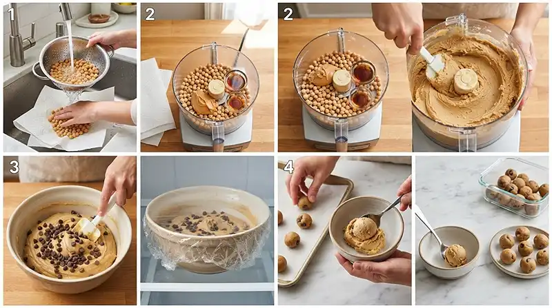Chickpea Cookie Dough Recipe 3 No Flour Edible Cookie Dough with Chickpeas