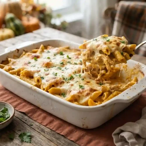Pumpkin Alfredo Chicken Pasta Bake 5 Pumpkin Alfredo Chicken Pasta Bake