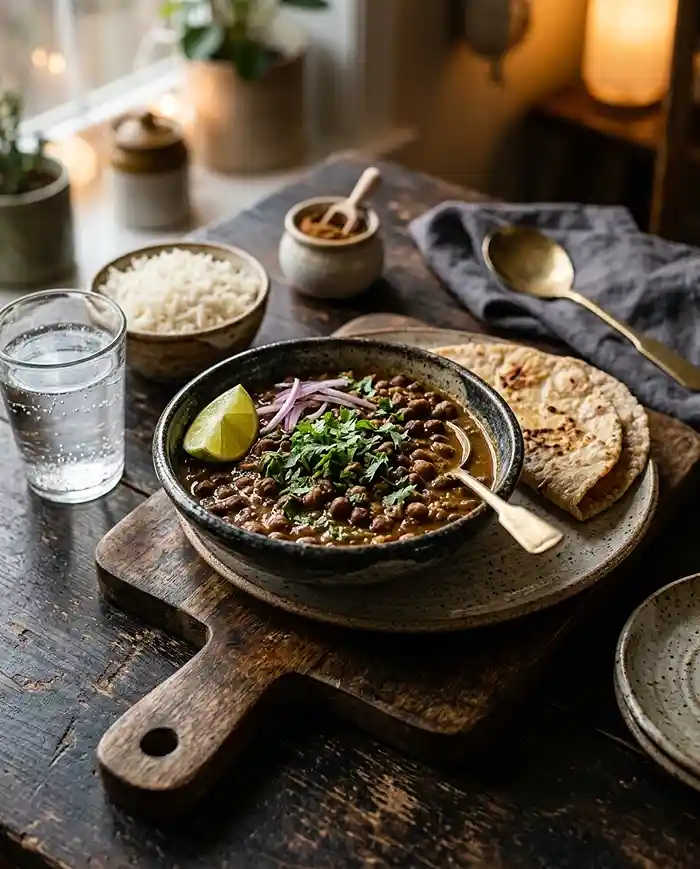Punjabi Black Chickpeas Curry