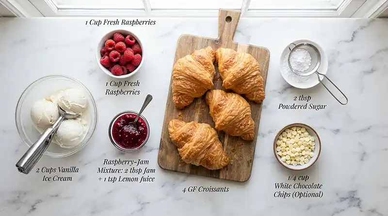 Raspberry Croissant Ice Cream Sandwich 2 Raspberry Croissant Ice Cream Sandwich Recipe
