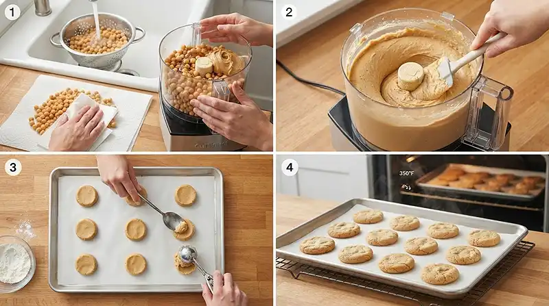 4 Ingredient Chickpea Cookies 3 Simple Gluten-Free Chickpea Cookies from Scratch
