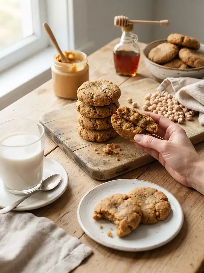 4 Ingredient Chickpea Cookies 4 Soft and Chewy Gluten-Free Chickpea Cookies
