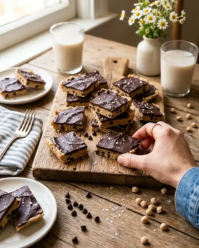 Chickpea Cookie Dough Bark Recipe 4 Vegan Cookie Dough Bark