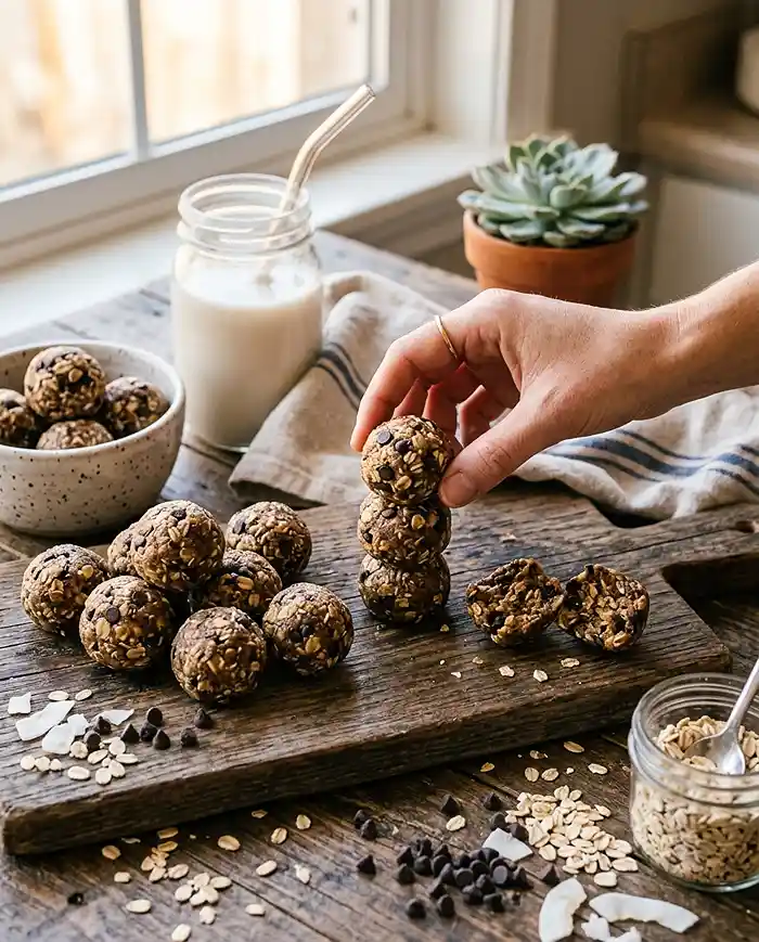 Chickpea Cookie Dough Energy Bites 4 Vegan Cookie Dough Bites