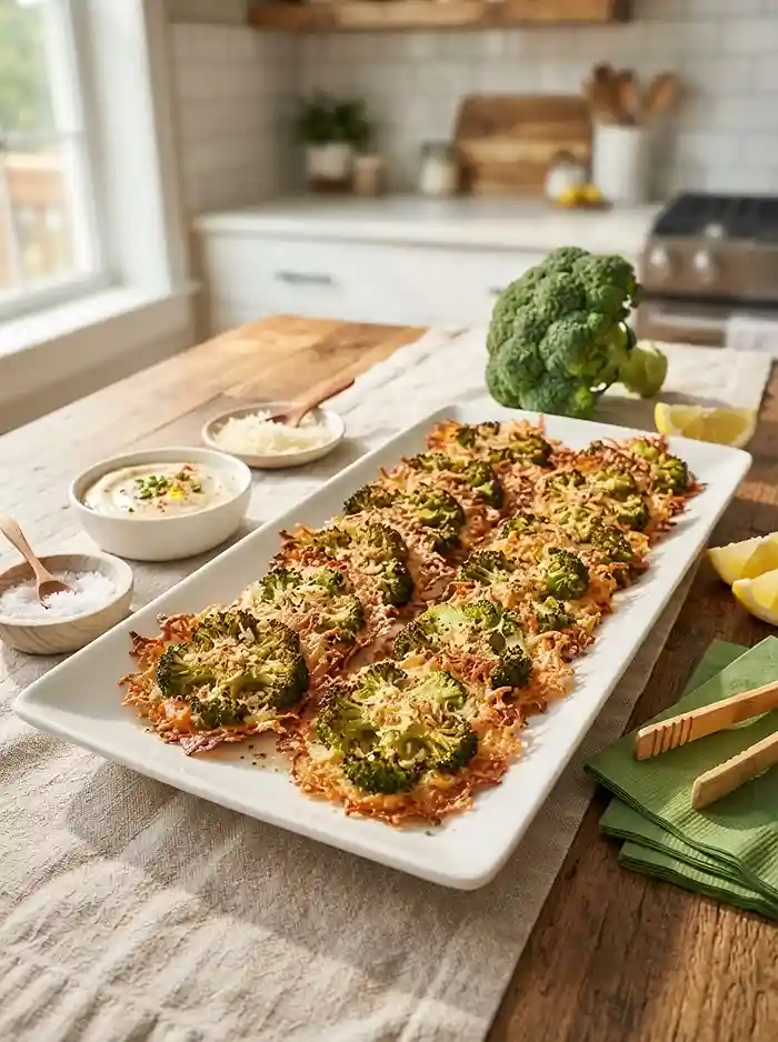 Crispy Smashed Broccoli Parmesan Bites 4 appetizer recipe