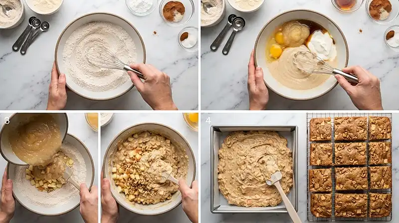 Apple Pie Protein Muffin Bars 3 apple pie muffin bars