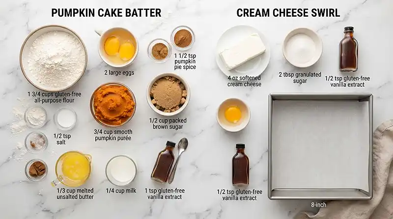 Pumpkin Cream Cheese Swirl Muffin Cake 2 cozy snack cake