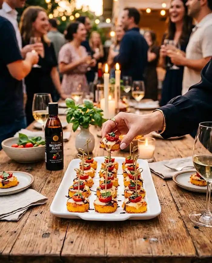 Gluten-Free Tomato Mozzarella Polenta Bites 4 crispy snack