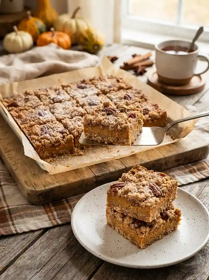 Brown Butter Pumpkin Streusel Bars 4 easy dessert bars