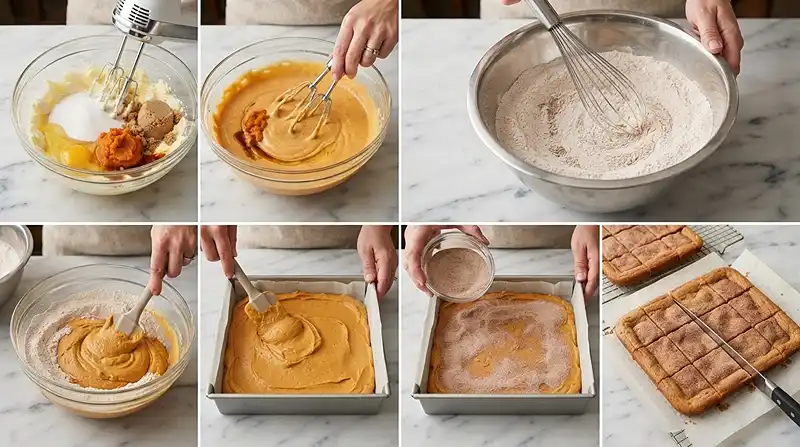 Pumpkin Snickerdoodle Cookie Bars 3 easy dessert bars