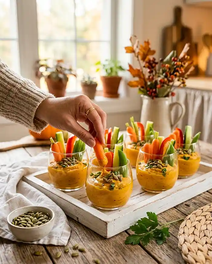 Gluten-Free Pumpkin Hummus Snack Cups 4 gluten-free
