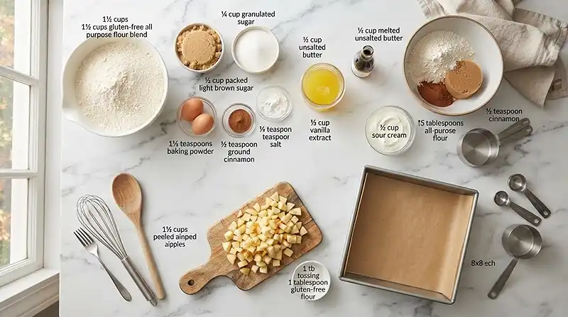 gluten free apple crumb cake