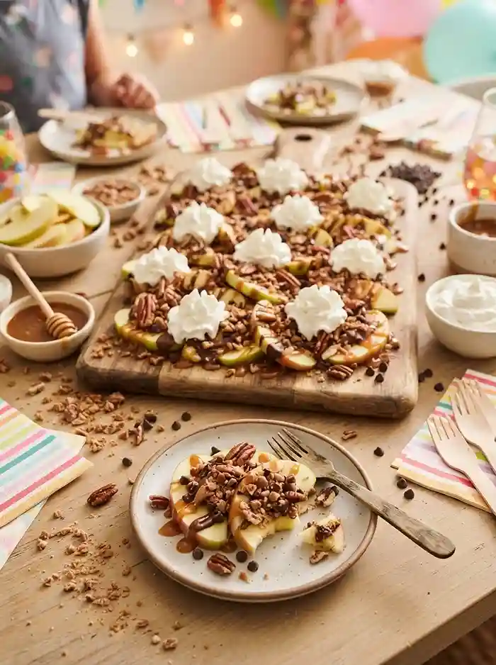 Caramel Apple Nacho Boards 4 gluten free caramel apple nacho boards