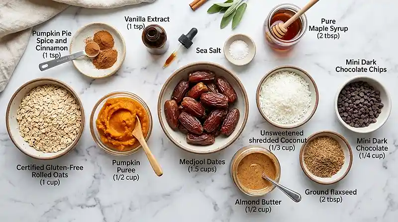 No-Bake Pumpkin Date Energy Bites 2 healthy snack recipe