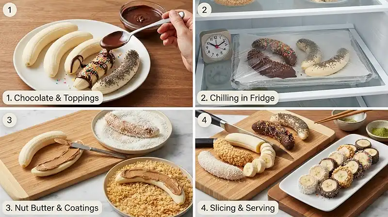 how to make banana sushi​