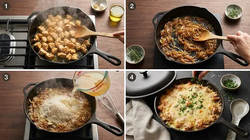 French Onion Chicken Rice Skillet 3 late october november pinterest recipe