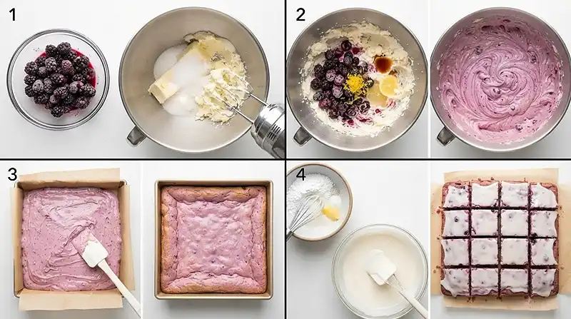 lemon blackberry shortbread bars