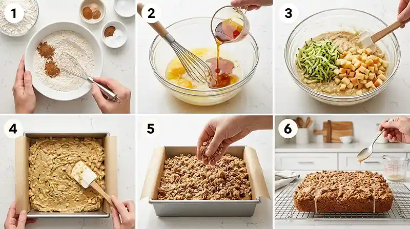 maple apple zucchini bake
