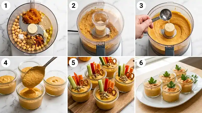 Gluten-Free Pumpkin Hummus Snack Cups 3 pumpkin spice fall recipe