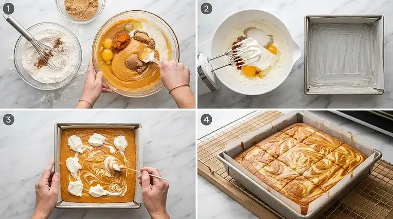 Pumpkin Cream Cheese Swirl Muffin Cake 3 pumpkin spice fall recipe