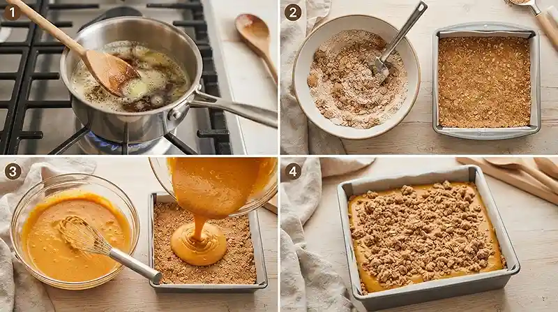 Brown Butter Pumpkin Streusel Bars 3 pumpkin spice fall recipe