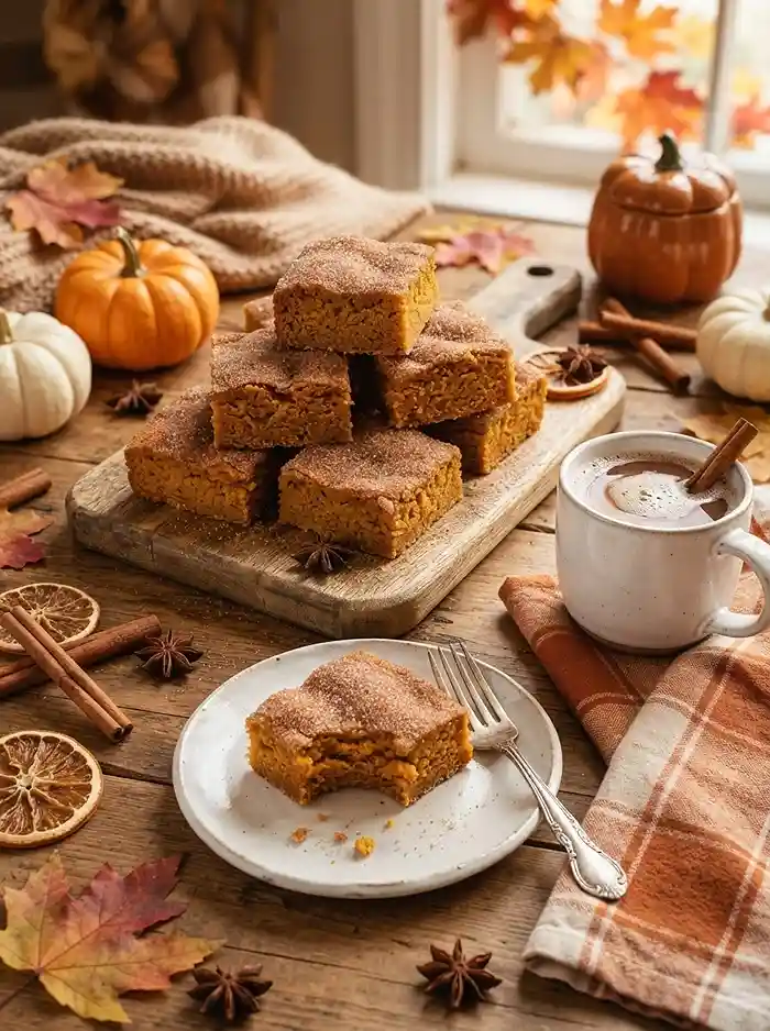 Pumpkin Snickerdoodle Cookie Bars 4 pumpkin spice fall recipe