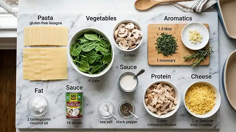 rosemary chicken lasagna​