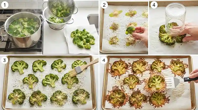 Crispy Smashed Broccoli Parmesan Bites 3 smashed parmesan snack