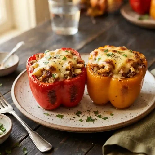 Apple Gouda Chicken Stuffed Peppers 5 Apple Gouda Chicken Stuffed Peppers