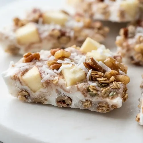 Apple Pie Yogurt Bark with Coconut