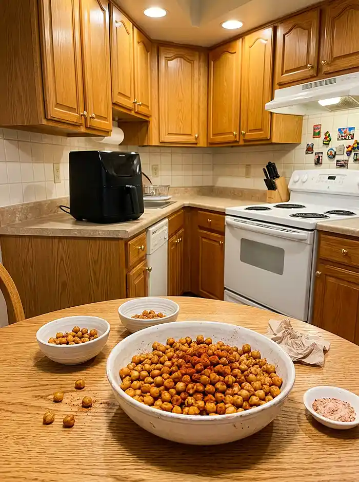 Air-Fryer Crispy Chickpeas 4 Chickpea recipe