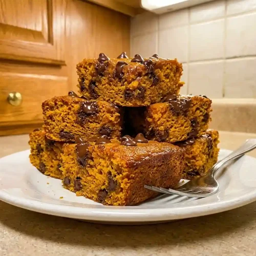 Chocolate Chip Pumpkin Bread Squares 5 Chocolate Chip Pumpkin Bread Squares