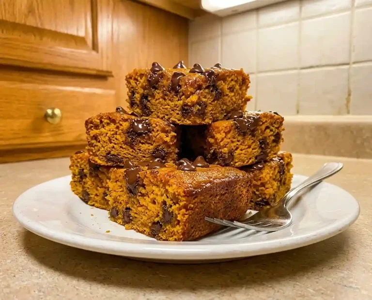 Chocolate Chip Pumpkin Bread Squares